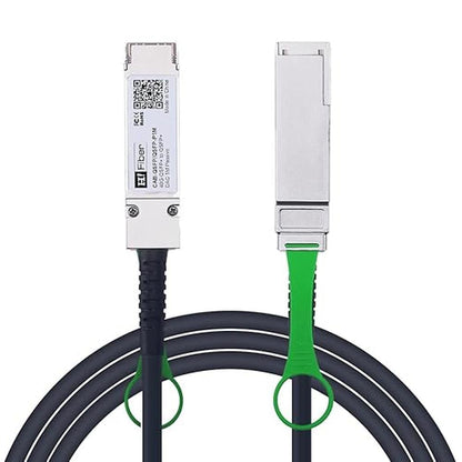 H!Fiber 40Gb QSFP+ DAC Cable: 40GBASE-CR4 – Front View