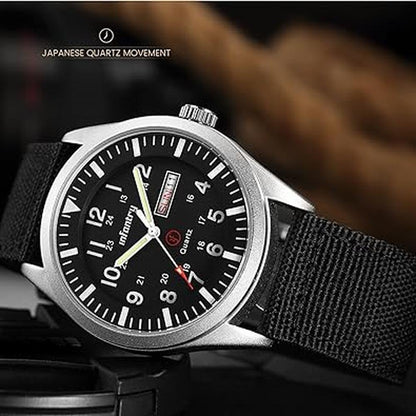 Infantry Watch: Infantry 5atm Tactical Field Watch – Side View