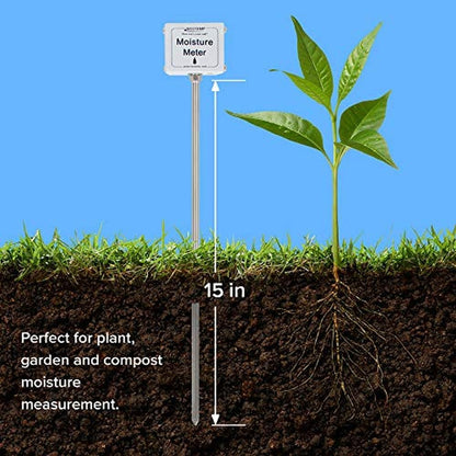 Garden Moisture Meter: Reotemp 15-Inch Premium-Grade Garden – Close-up Detail