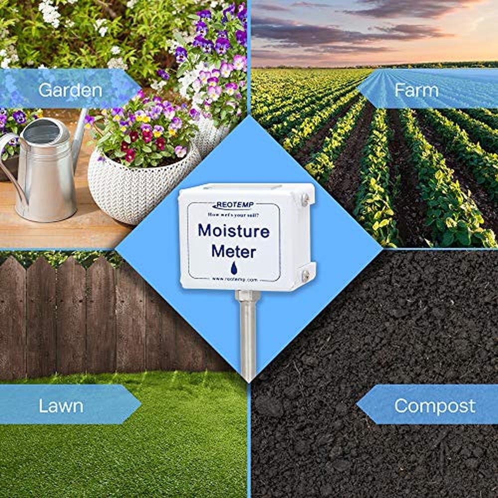 Garden Moisture Meter: Reotemp 15-Inch Premium-Grade Garden – In Use