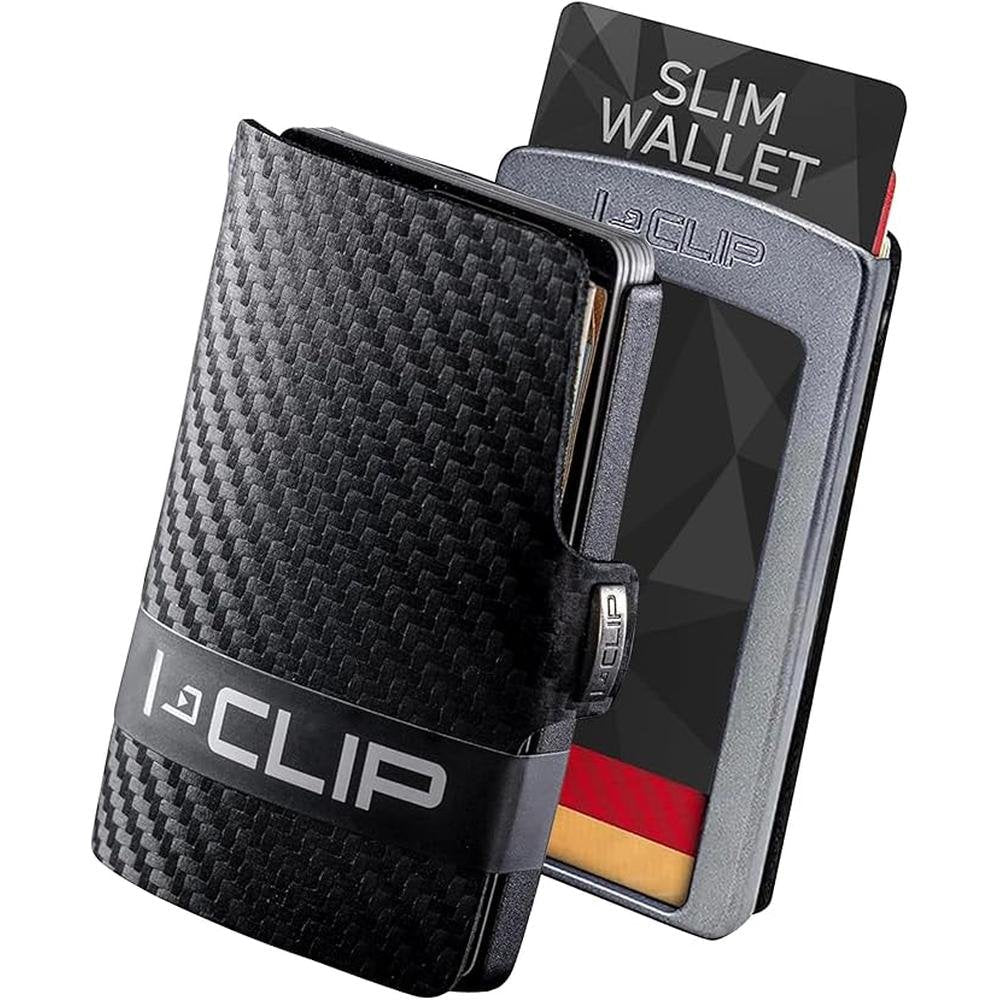 Clip Men: Premium Leather Wallet Versatile Changeable Money – Front View