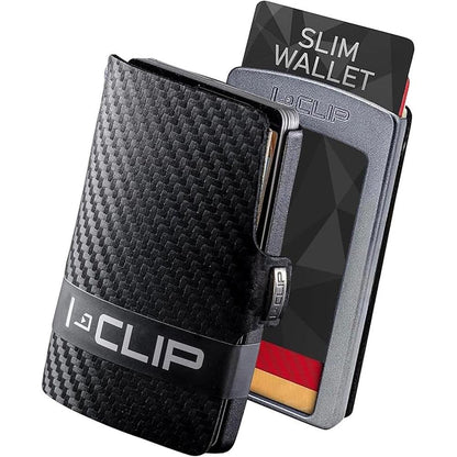 Clip Men: Premium Leather Wallet Versatile Changeable Money – Front View
