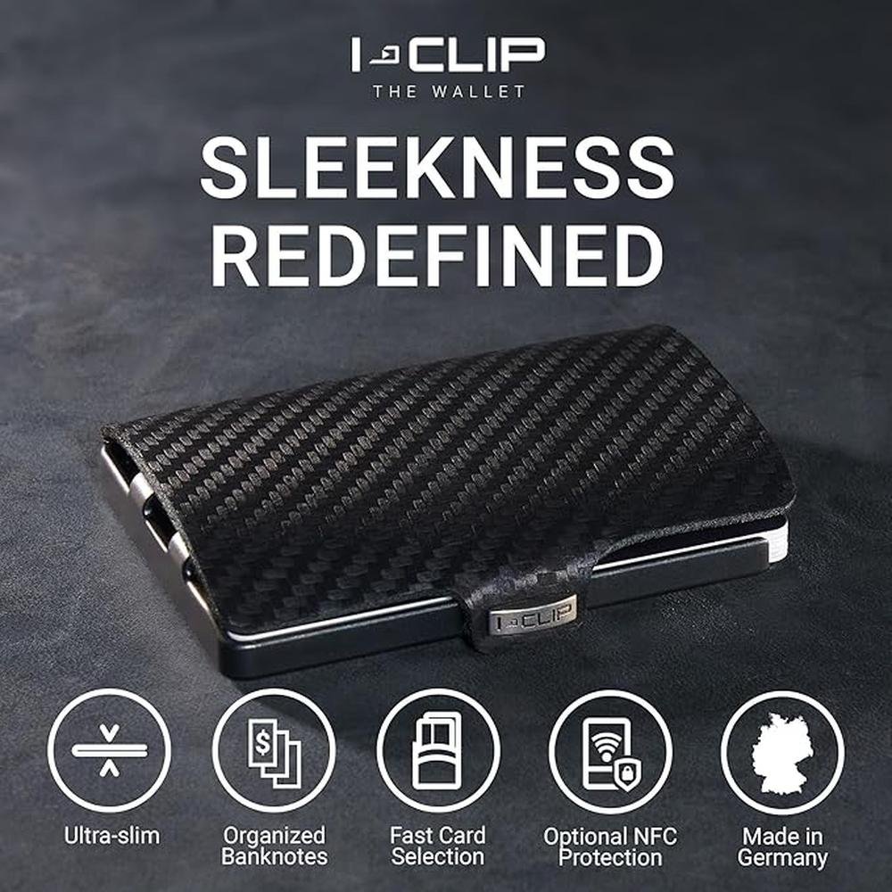 Clip Men: Premium Leather Wallet Versatile Changeable Money – Close-up Detail