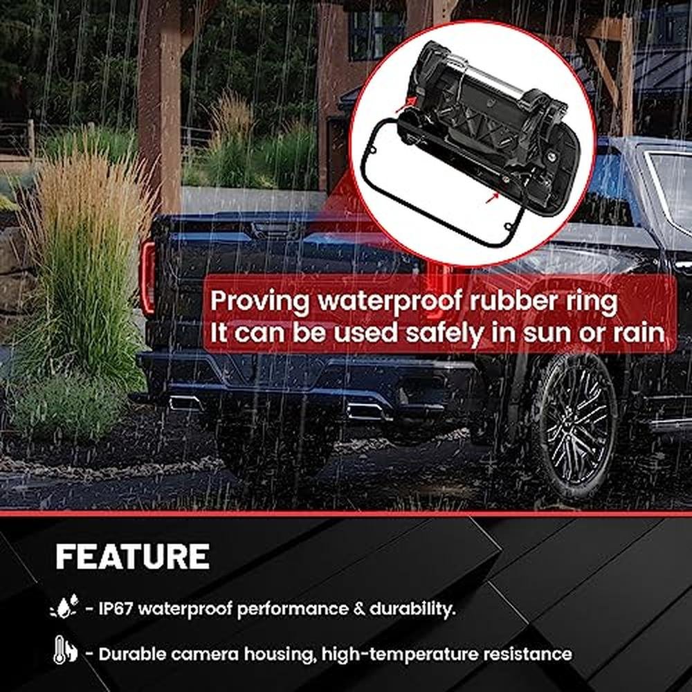 Camera Red: RED WOLF Tailgate Handle with Reverse Backup – In Use