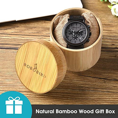 2win Mens Wooden Watches: Luxury Stainless Steel Wood Watch – Close-up Detail