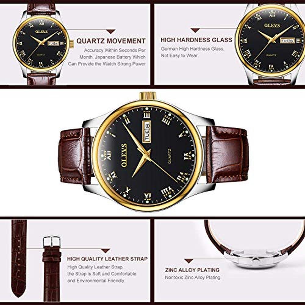 Women's Business Dress Watch: OLEVS High-End Analog Quartz – Close-up Detail