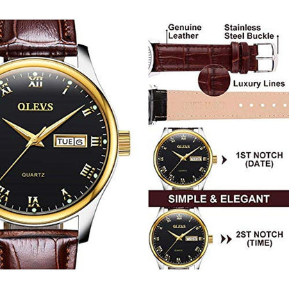 Women's Business Dress Watch: OLEVS High-End Analog Quartz – In Use