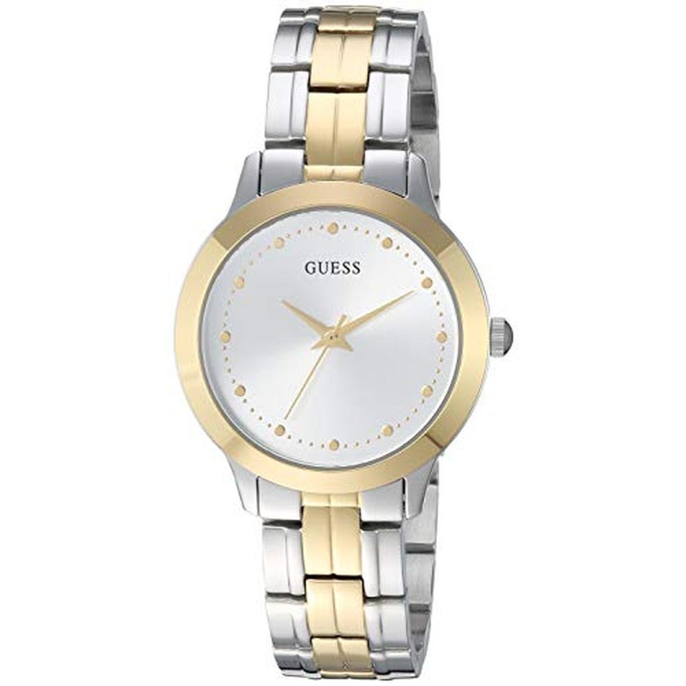 Stunning Gold-Tone Classic Slim Stainless Steel Bracelet – Front View
