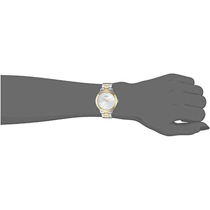 Stunning Gold-Tone Classic Slim Stainless Steel Bracelet – Side View