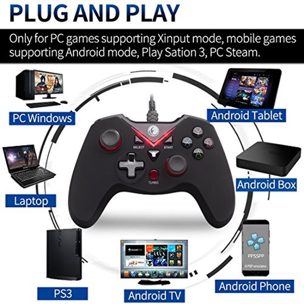 High-End Gaming Experience: IFYOO V-one Wired USB Controller – Side View