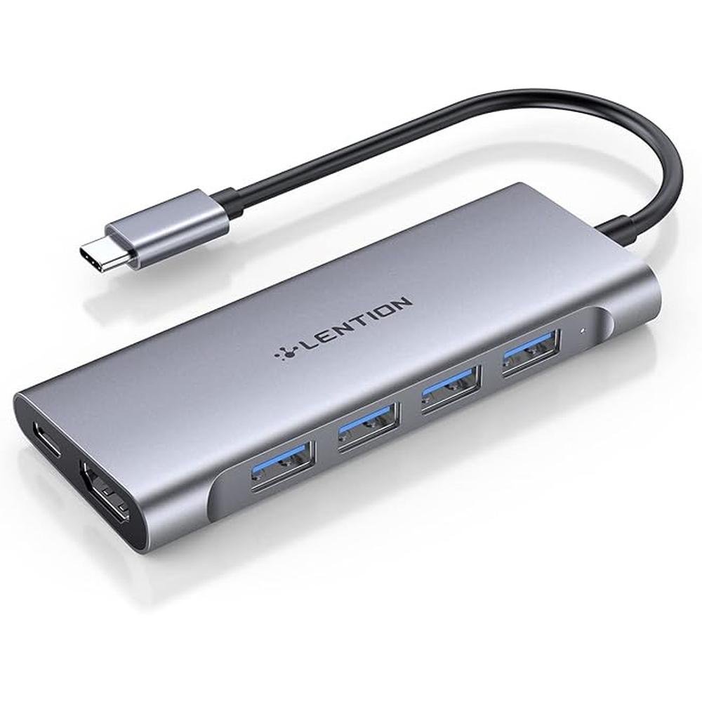 LENTION USB-C Multi-Port Hub with 4K HDMI Output – Front View