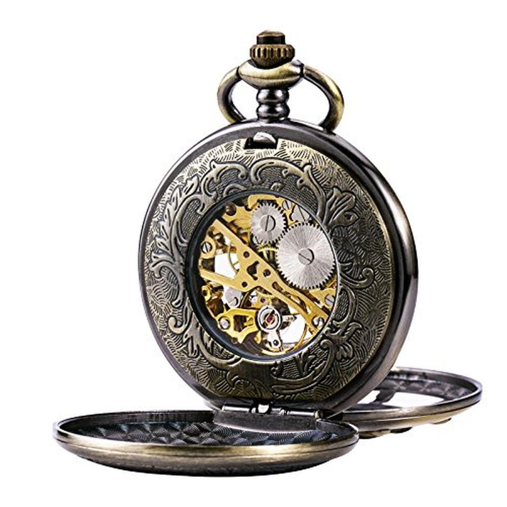 Pocket Treeweto: TREEWETO Bronze Rudder Pocket Watch Double – In Use