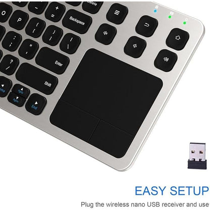 Arteck Keyboard: Arteck 2.4G Wireless Touch TV Keyboard – Close-up Detail