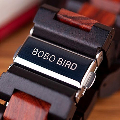 BOBO BIRD Mens Wooden Watch: Luxury Mechanical Timepiece – Packaging