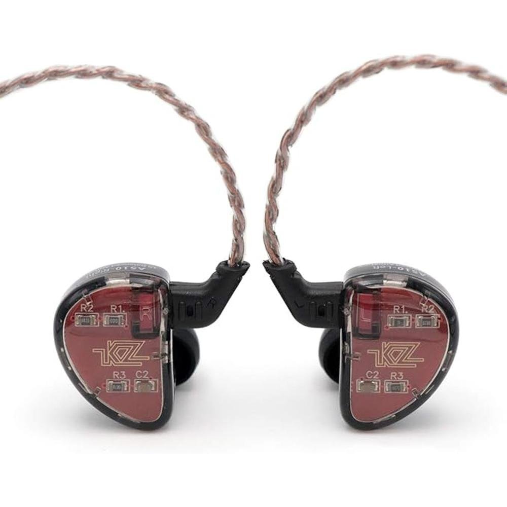 Linsoul KZ AS10 5BA HiFi Stereo in-Ear Earphone High – Front View