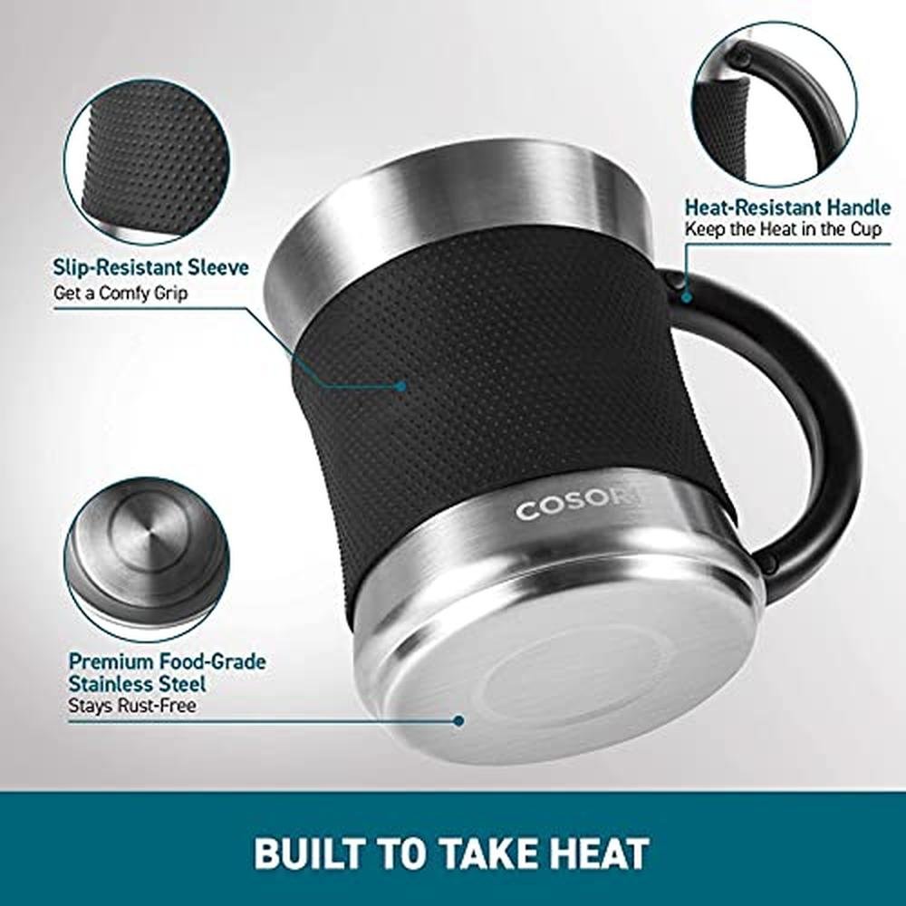 Cosori Mug Warmer: Cosori Coffee Mug Set for Desk Cup – In Use