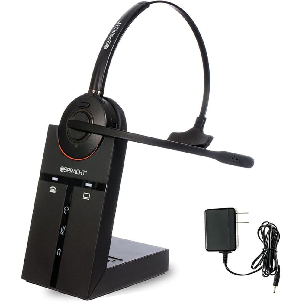 Spracht HS-2020 Single Ear Wireless Headset – Front View