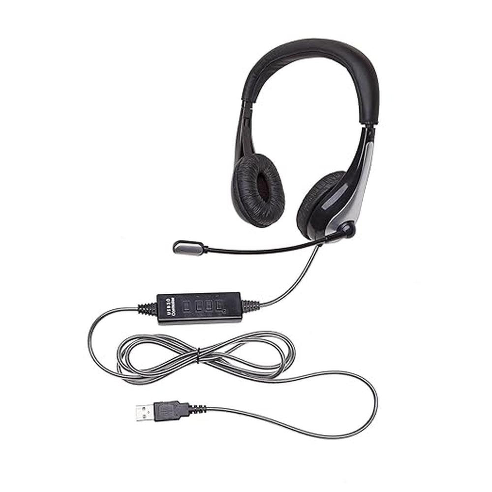 Califone 1025MUSB NeoTech 1025MUSB Headset with Gooseneck – Front View