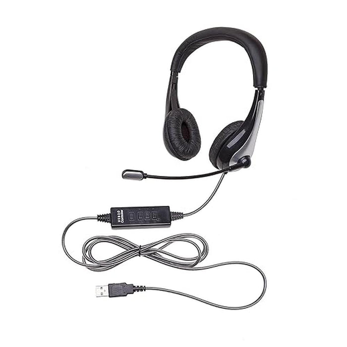 Califone 1025MUSB NeoTech 1025MUSB Headset with Gooseneck – Front View