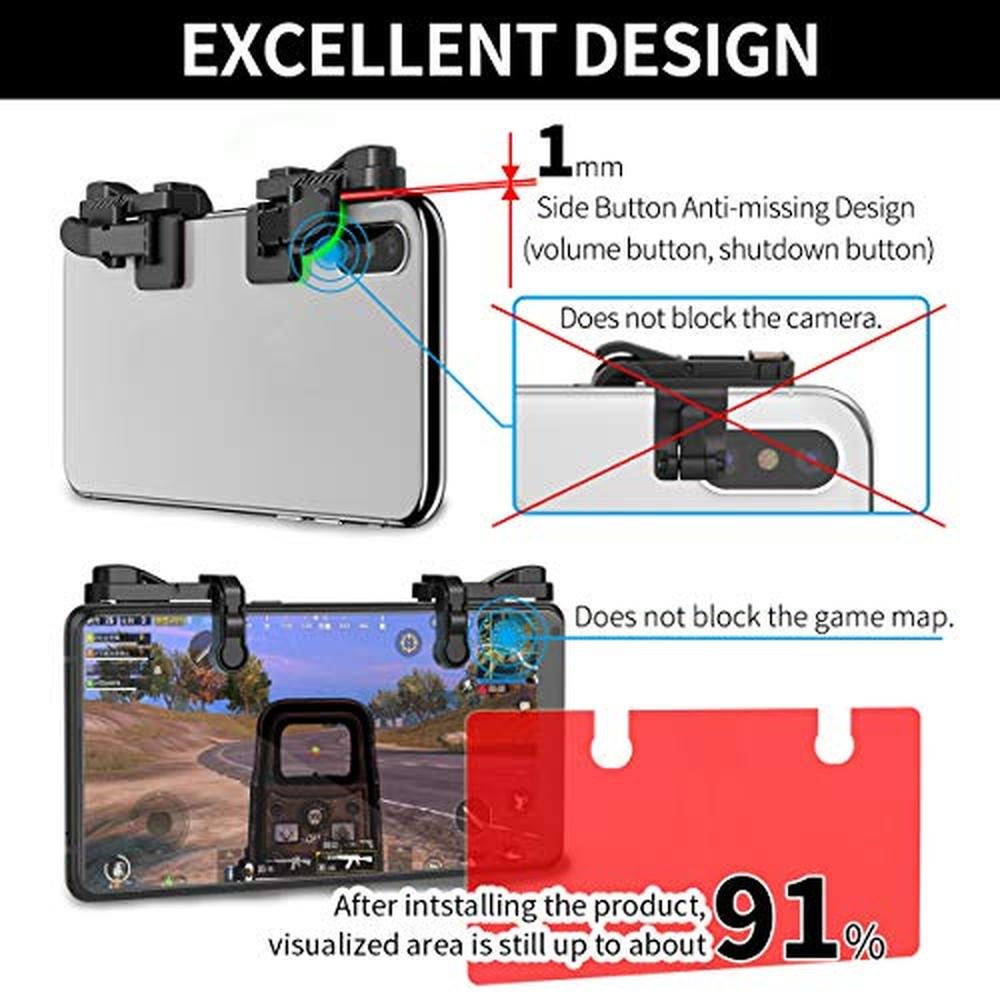 Mobile Gaming Controller: IFYOO 2 Pair Z108 – Close-up Detail