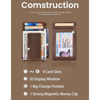 kinzd Money Clip: Front Pocket Wallet – Close-up Detail