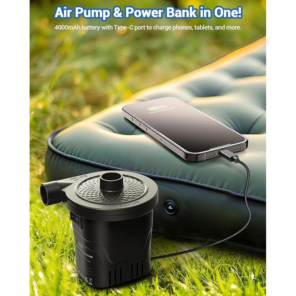 Air Pump: Dr. Meter Rechargeable 4000mAh Battery Air – In Use