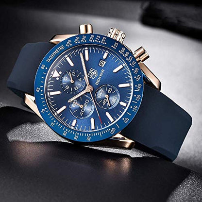 Watch Men: BY BENYAR Analog Quartz Chronograph Waterproof – In Use