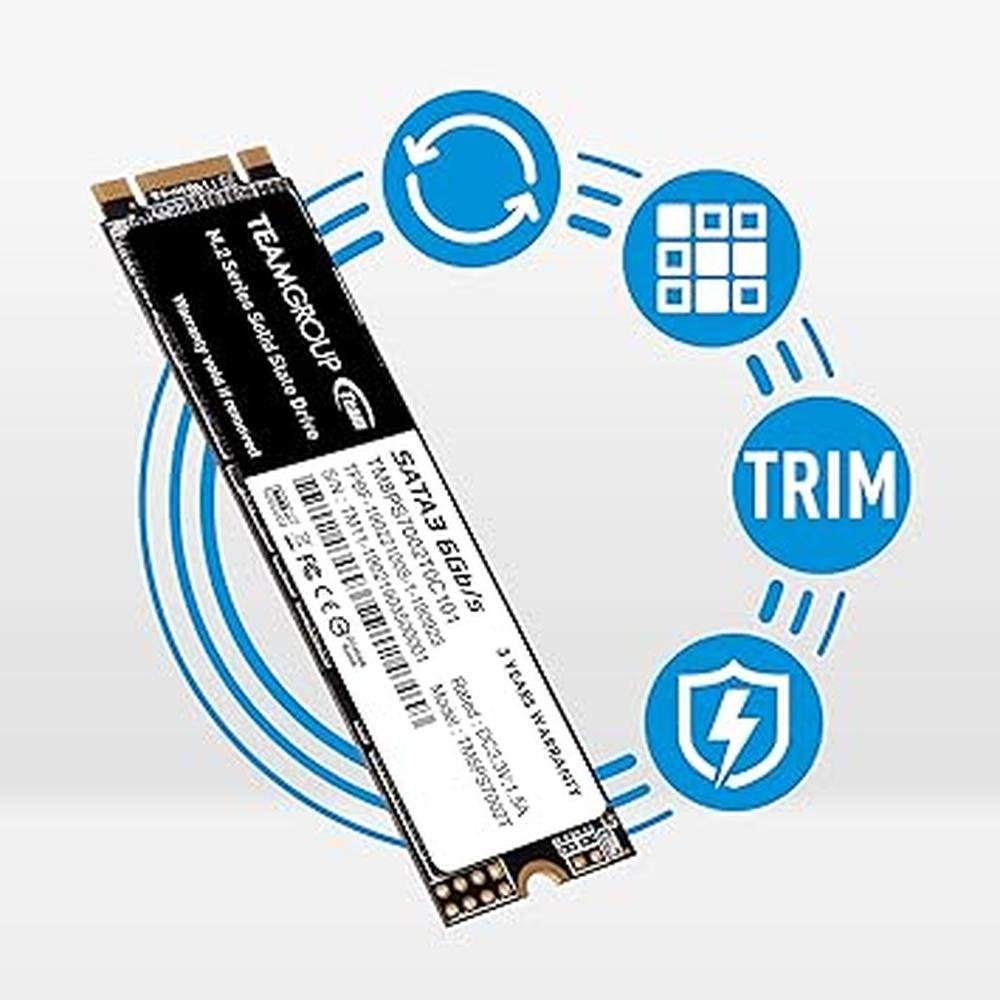 Teamgroup MS30 512GB SSD: Ultra-Fast M.2 2280 SATA III – Close-up Detail