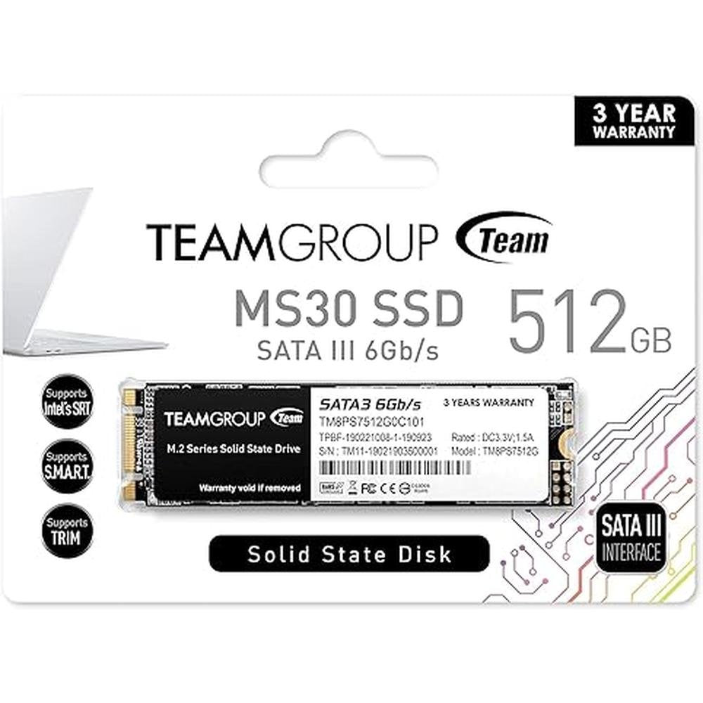 Teamgroup MS30 512GB SSD: Ultra-Fast M.2 2280 SATA III – In Use