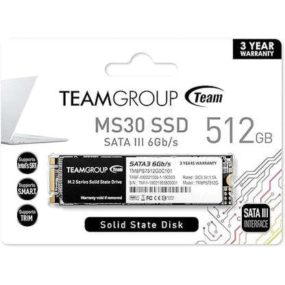 Teamgroup MS30 512GB SSD: Ultra-Fast M.2 2280 SATA III – In Use