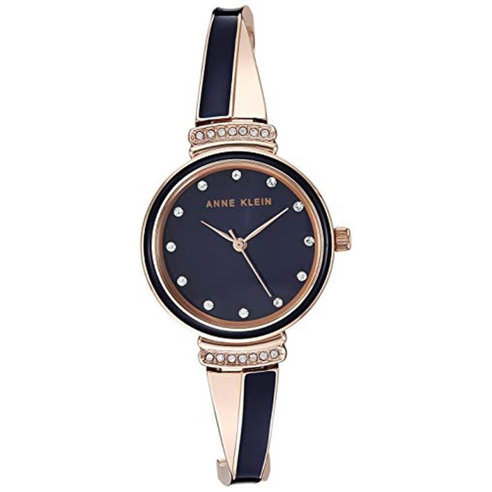 High-End Anne Klein Women's AK-3292NVST Premium Crystal – Close-up Detail