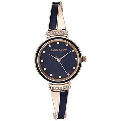 High-End Anne Klein Women's AK-3292NVST Premium Crystal – Close-up Detail