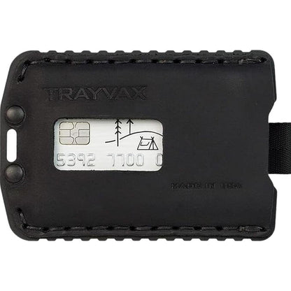 Wallet Black: Trayvax Ascent Wallet RFID Front Pocket Money – Front View