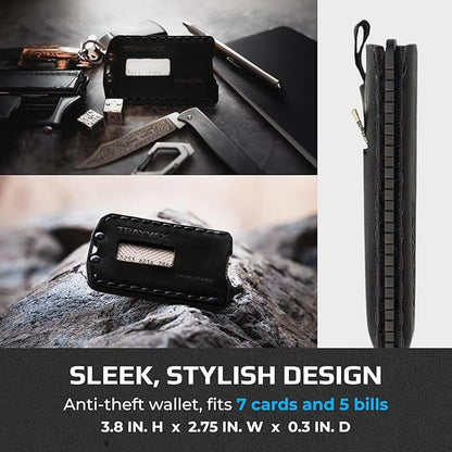 Wallet Black: Trayvax Ascent Wallet RFID Front Pocket Money – Packaging