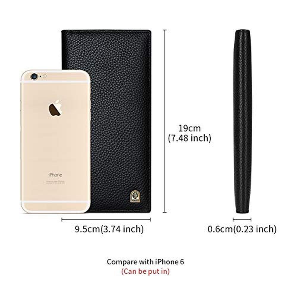 LAORENTOU Genuine Leather Wallet for Men – Side View