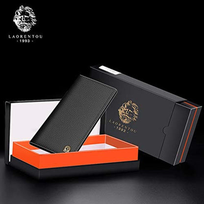 LAORENTOU Genuine Leather Wallet for Men – Packaging