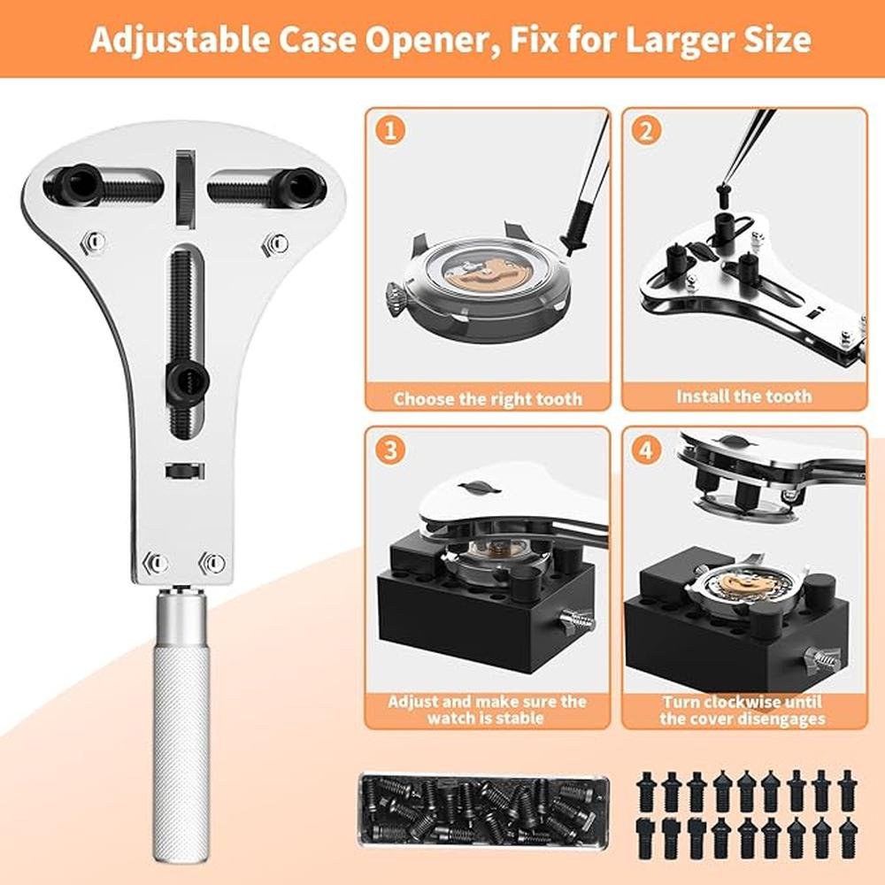 Watch Link Removal Kit: Niiur Watch Repair Kit – Side View
