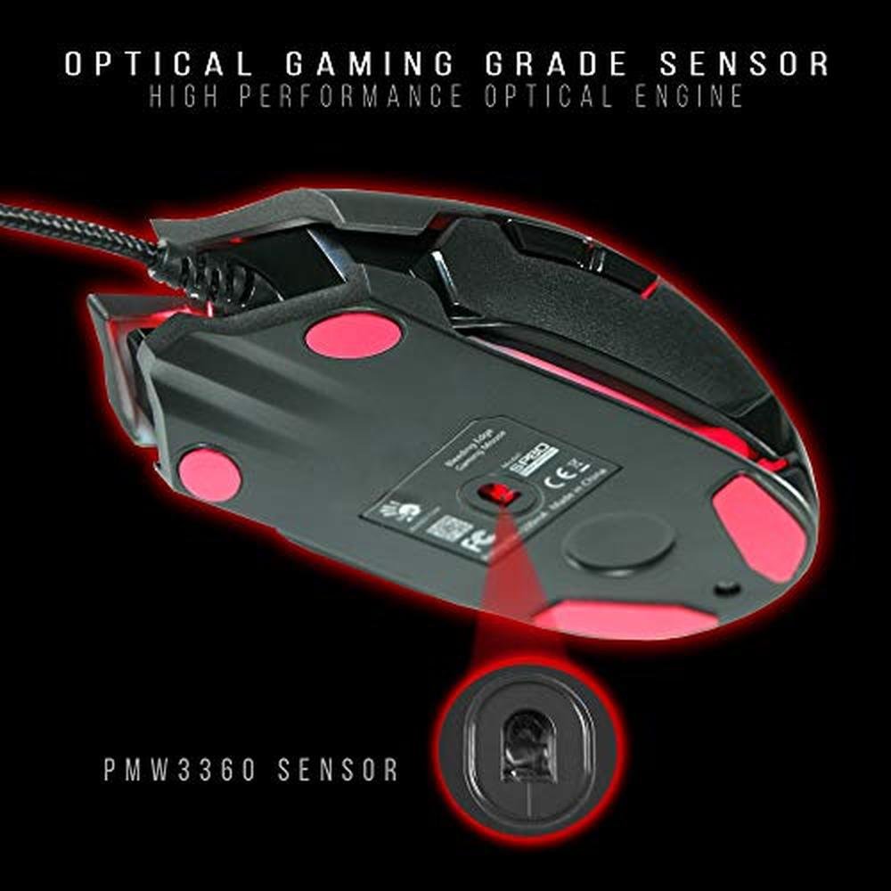 Bloody SP80 Optical Switch Gaming Mouse – Close-up Detail
