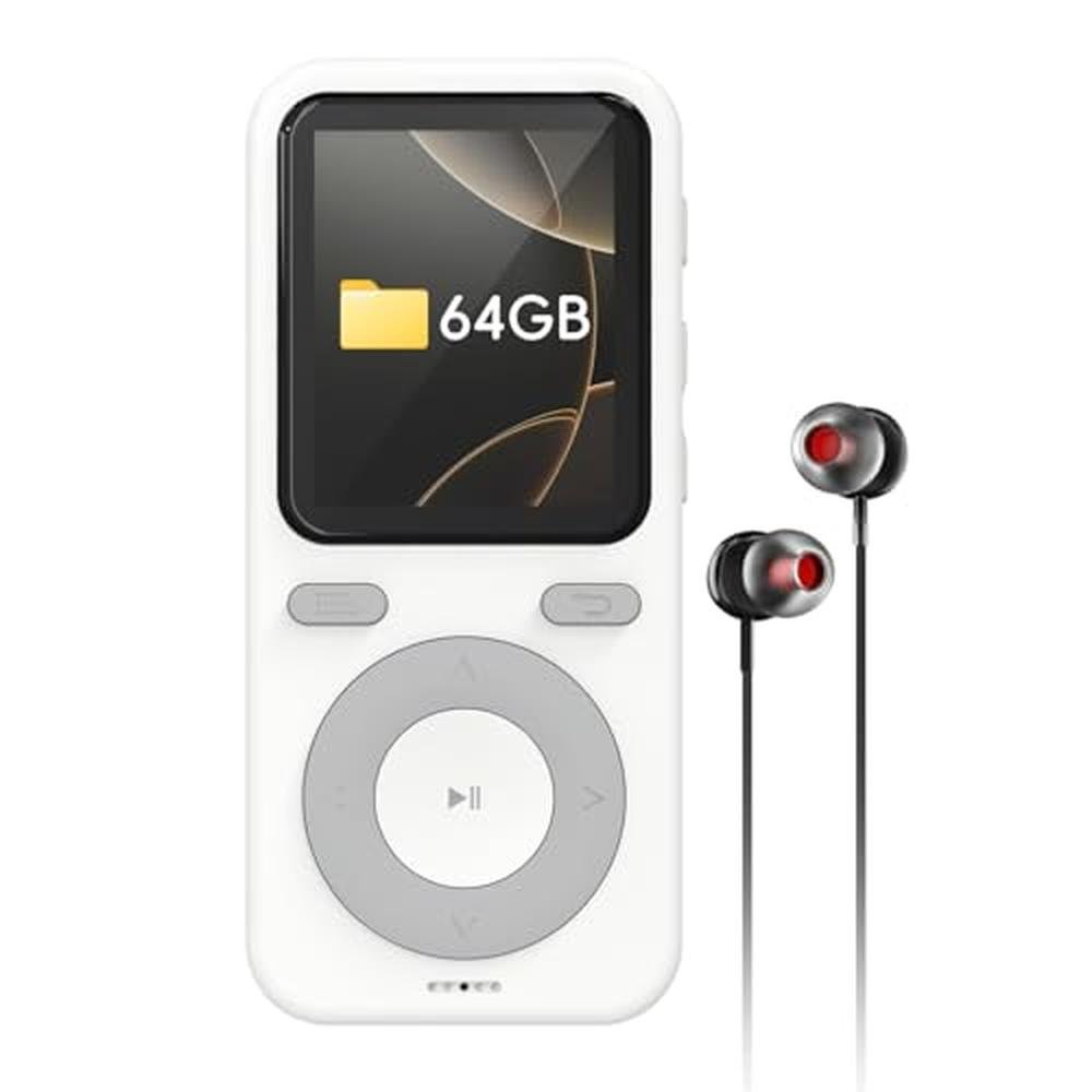 MP3 Player: Wiwoo 64GB Bluetooth Portable HiFi Lossless – Front View