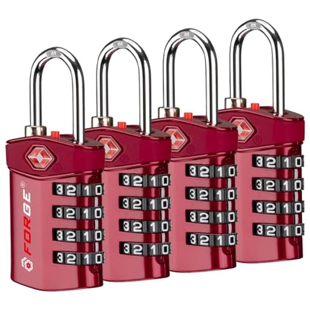 Travel Lockers: Forge TSA Approved Luggage Locks – Front View