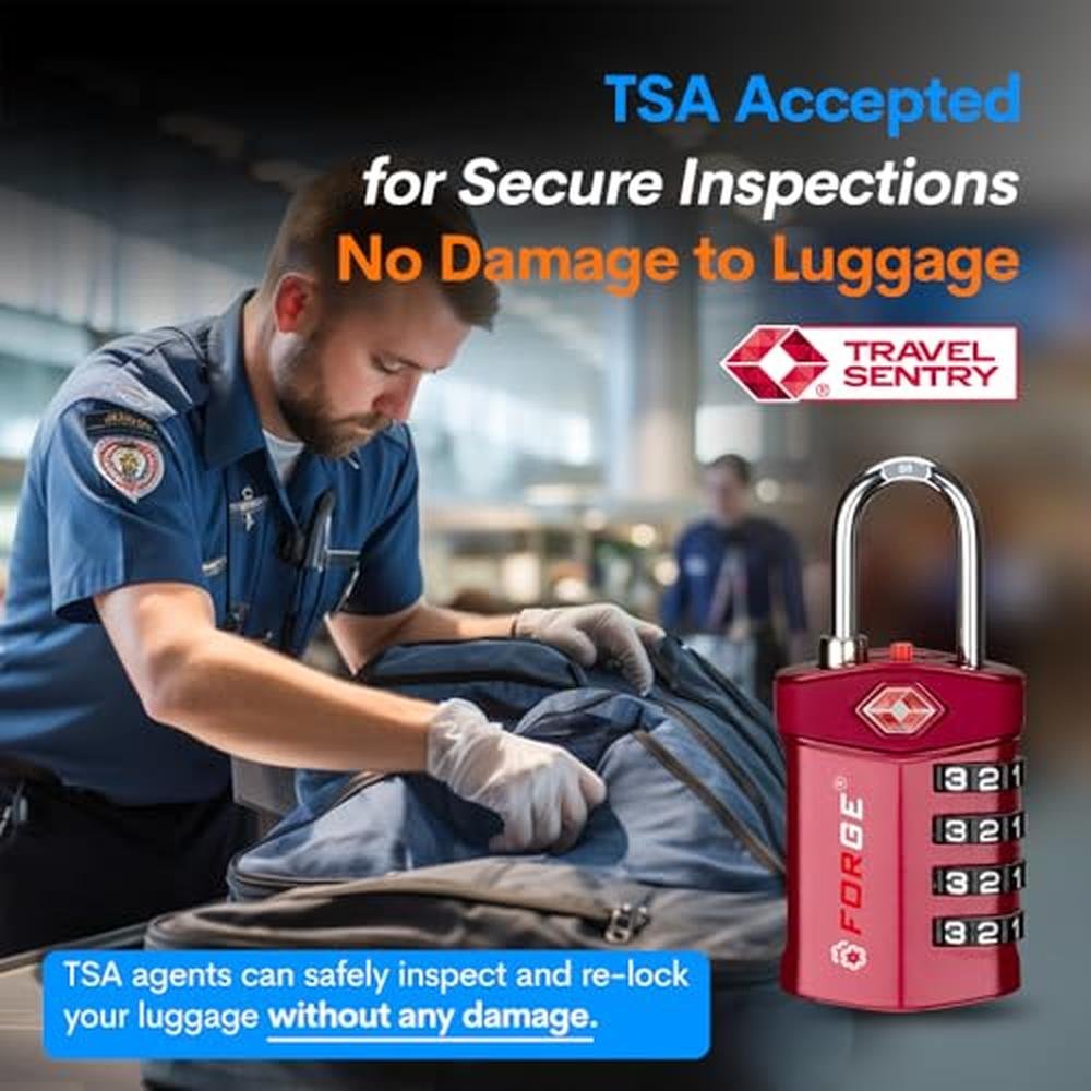 Travel Lockers: Forge TSA Approved Luggage Locks – Side View