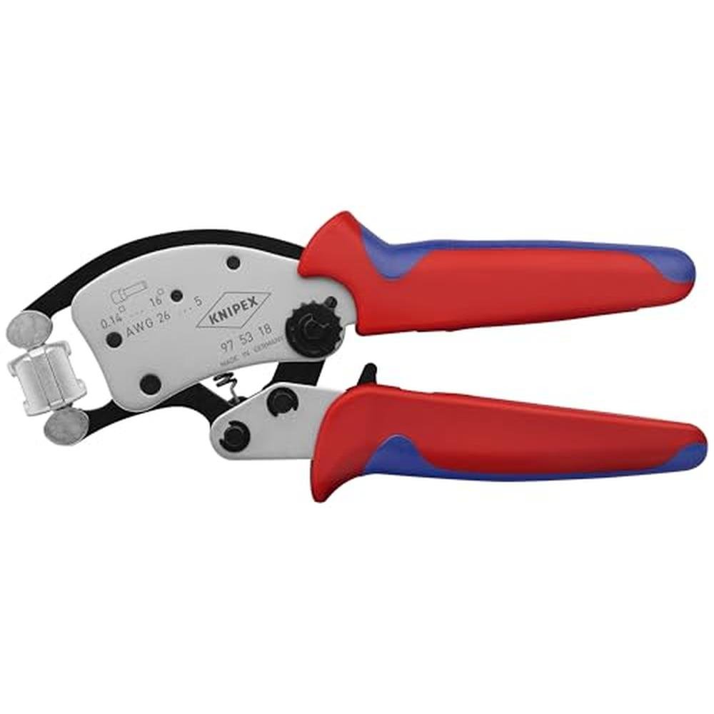 Knipex Tools: 97 53 18 Self-Adjusting Crimping Pliers – Front View