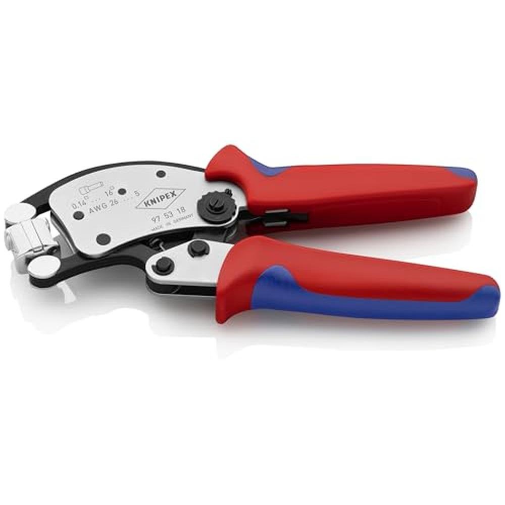 Knipex Tools: 97 53 18 Self-Adjusting Crimping Pliers – Side View