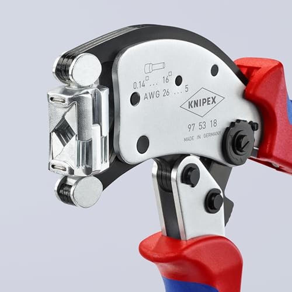 Knipex Tools: 97 53 18 Self-Adjusting Crimping Pliers – In Use