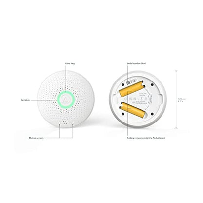 Airthings 2930 Wave Plus: Radon & Air Quality Monitor – Close-up Detail