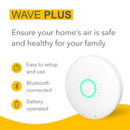 Airthings 2930 Wave Plus: Radon & Air Quality Monitor – In Use