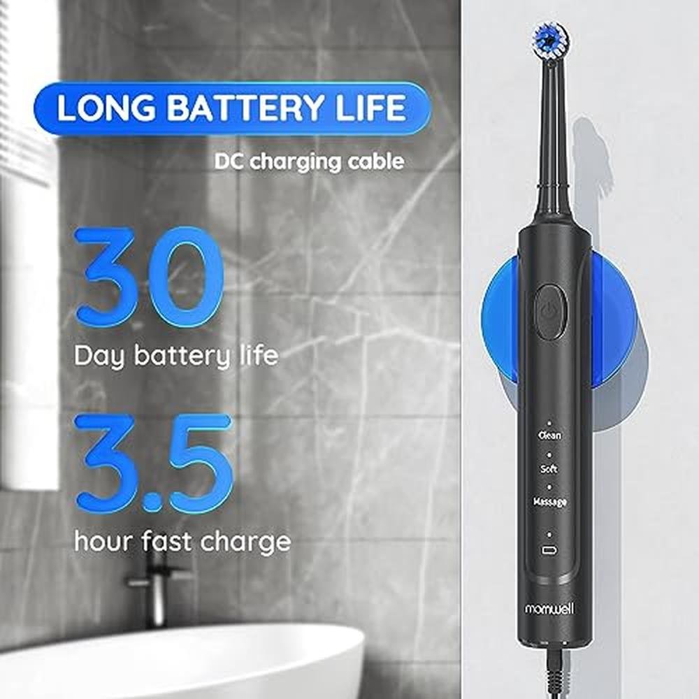 Toothbrushes Mornwell: Mornwell Electric Toothbrush D03B 3 – Close-up Detail