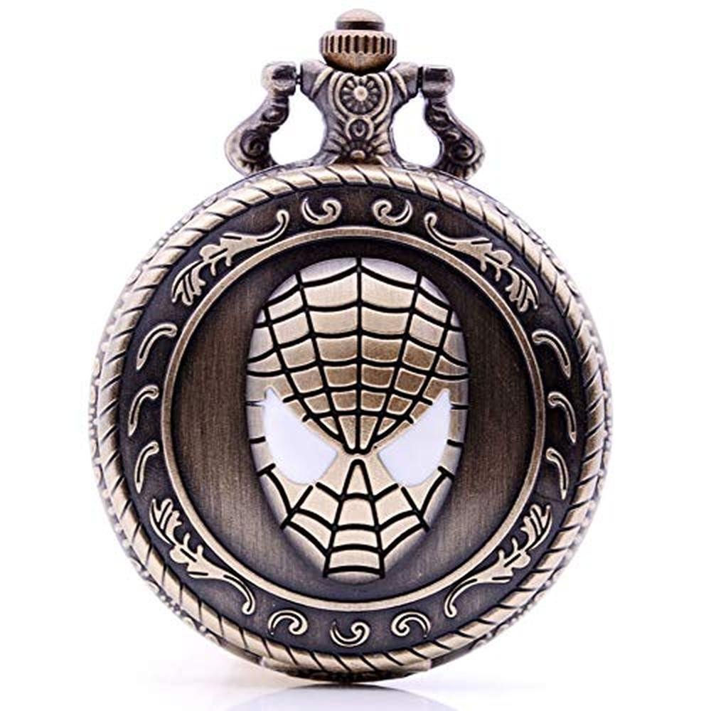 Antique Quartz Pocket Watch: Ddjbdb Cosplay Super Hero – Front View