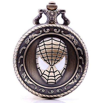 Antique Quartz Pocket Watch: Ddjbdb Cosplay Super Hero – Front View