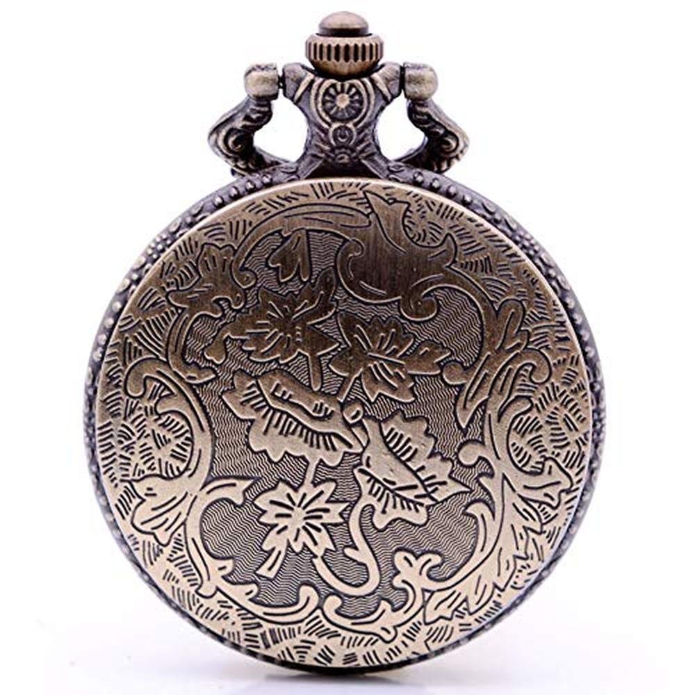Antique Quartz Pocket Watch: Ddjbdb Cosplay Super Hero – Side View